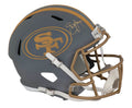 Steve Young Signed San Francisco 49ers SLATE Riddell Full Size Speed Replica Helmet - YOUREP372 - Steve Young Signed San Francisco 49ers SLATE Riddell Full Size Speed Replica Helmet product image