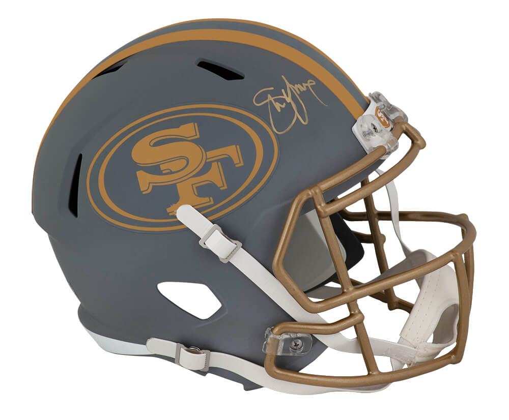 Steve Young Signed San Francisco 49ers SLATE Riddell Full Size Speed Replica Helmet - YOUREP372 - Steve Young Signed San Francisco 49ers SLATE Riddell Full Size Speed Replica Helmet product image