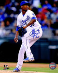 Yordano Ventura Signed Kansas City Royals Pitching Action 8x10 Photo - VEN08P101 - Yordano Ventura Signed Kansas City Royals Pitching Action 8x10 Photo product image