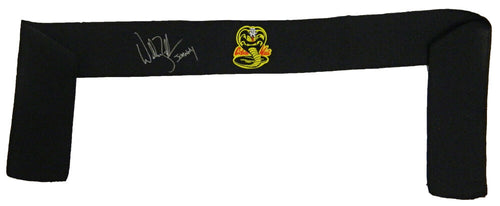 William Zabka Signed The Karate Kid Black Cobra Kai Headband w/Johnny - ZABOTH500 - William Zabka Signed The Karate Kid Black Cobra Kai Headband w/Johnny product image