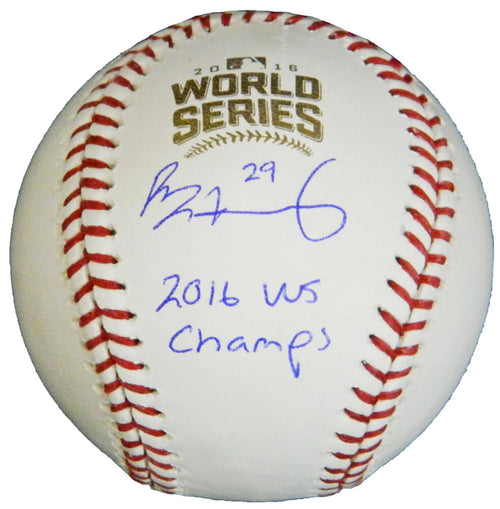 Rob Zastryzny Signed Rawlings Official 2016 World Series Baseball w/2016 WS Champs - ZASBSB101 - Rob Zastryzny Signed Rawlings Official 2016 World Series Baseball w/2016 WS Champs product image