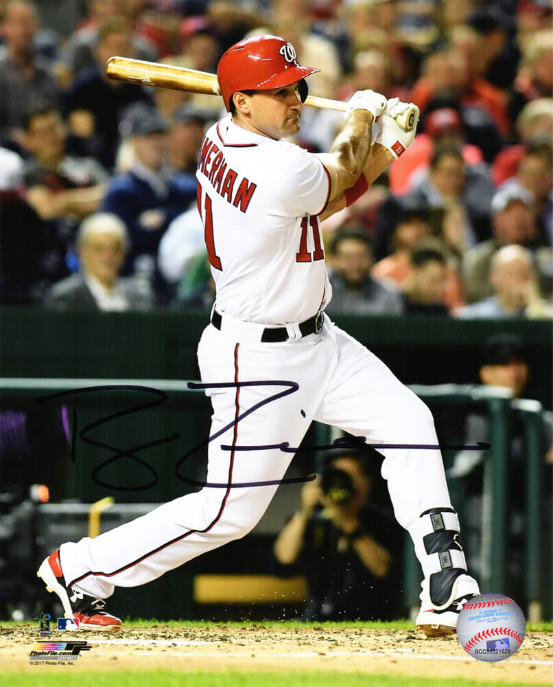 Ryan Zimmerman Signed Washington Nationals Action 8x10 Photo - ZIM08P102 - Ryan Zimmerman Signed Washington Nationals Action 8x10 Photo product image