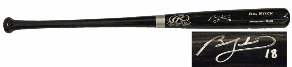 Ben Zobrist Signed Rawlings Black Big Stick Baseball Bat - ZOBBAT100 - Ben Zobrist Signed Rawlings Black Big Stick Baseball Bat product image