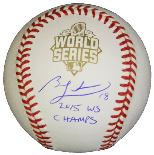 Ben Zobrist Signed Rawlings 2015 World Series Logo Baseball w/2015 WS Champs - ZOBBSB102 - Ben Zobrist Signed Rawlings 2015 World Series Logo Baseball w/2015 WS Champs product image