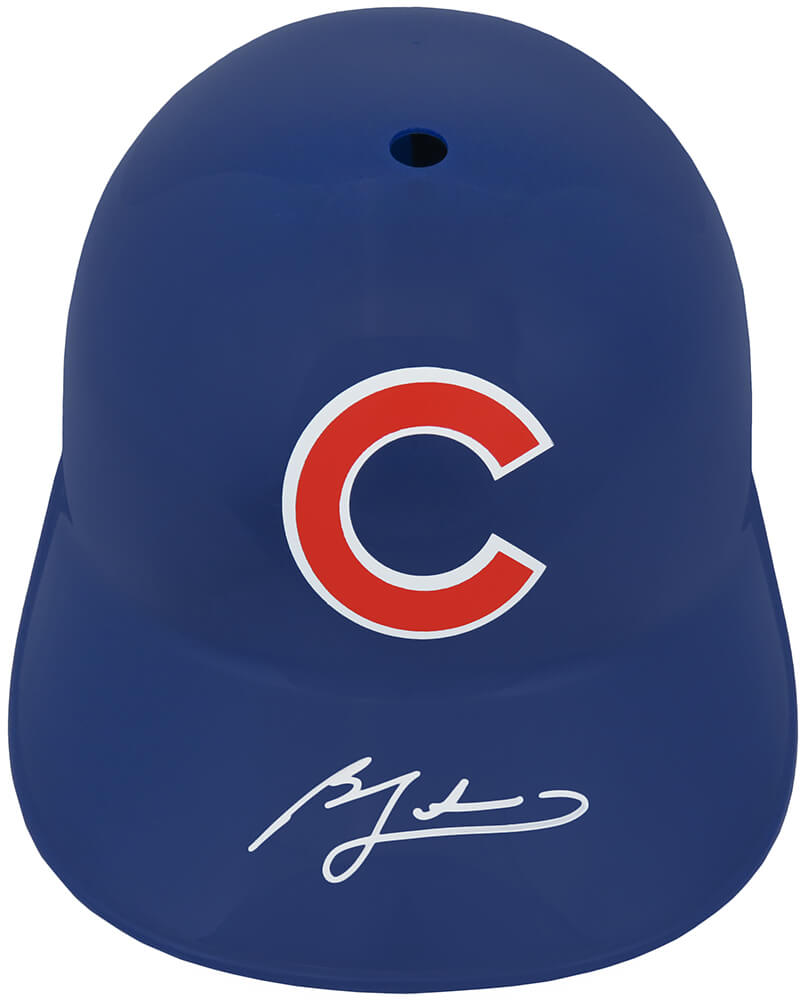 Ben Zobrist Signed Chicago Cubs Replica Souvenir Batting Helmet - ZOBBTH100 - Ben Zobrist Signed Chicago Cubs Replica Souvenir Batting Helmet product image