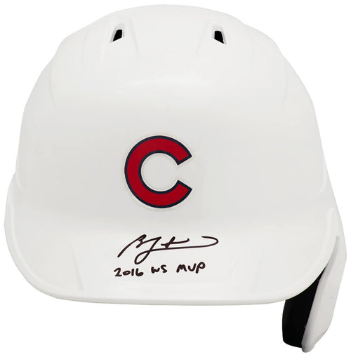 Ben Zobrist Signed Chicago Cubs White Rawlings Full Size Batting Helmet w/2016 WS MVP - ZOBBTH102 - Ben Zobrist Signed Chicago Cubs White Rawlings Full Size Batting Helmet w/2016 WS MVP product image