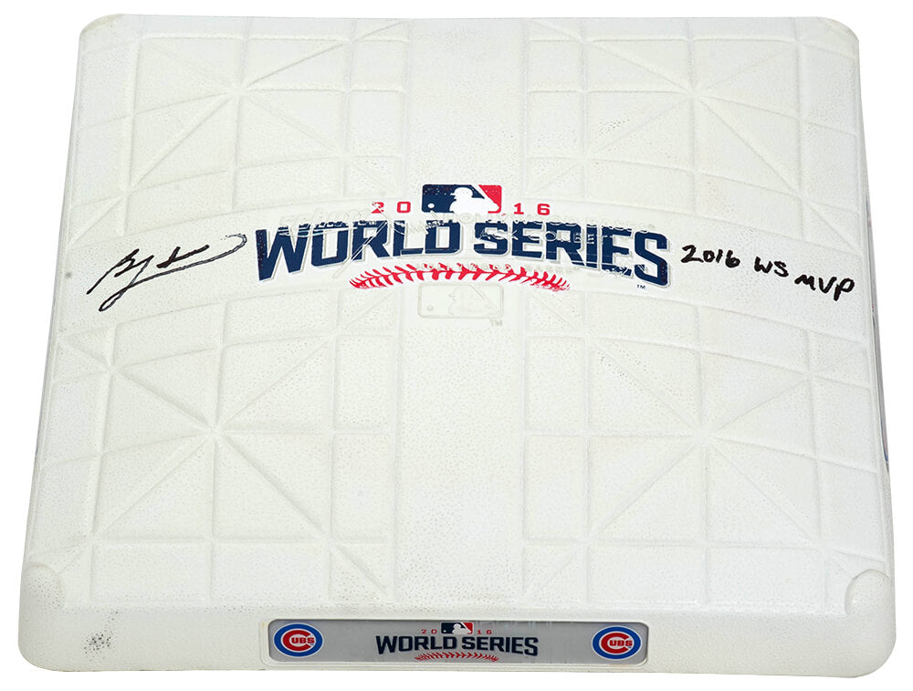 Ben Zobrist Signed Rawlings Chicago Cubs 2016 World Series Full Size Base w/2016 WS MVP - ZOBOTH100 - Ben Zobrist Signed Rawlings Chicago Cubs 2016 World Series Full Size Base w/2016 WS MVP product image