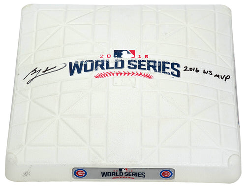 Ben Zobrist Signed Rawlings Chicago Cubs 2016 World Series Full Size Base w/2016 WS MVP - ZOBOTH100 - Ben Zobrist Signed Rawlings Chicago Cubs 2016 World Series Full Size Base w/2016 WS MVP product image