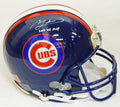 Ben Zobrist Signed Chicago Cubs Custom Blue Matte Authentic Football Helmet w/2016 WS MVP - ZOBPRO100 - Ben Zobrist Signed Chicago Cubs Custom Blue Matte Authentic Football Helmet w/2016 WS MVP product image