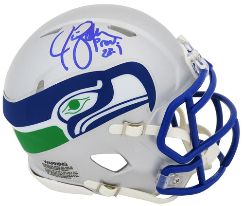 Jim Zorn Signed Seattle Seahawks Throwback Riddell Speed Mini Helmet - ZORMIN300 - Jim Zorn Signed Seattle Seahawks Throwback Riddell Speed Mini Helmet product image